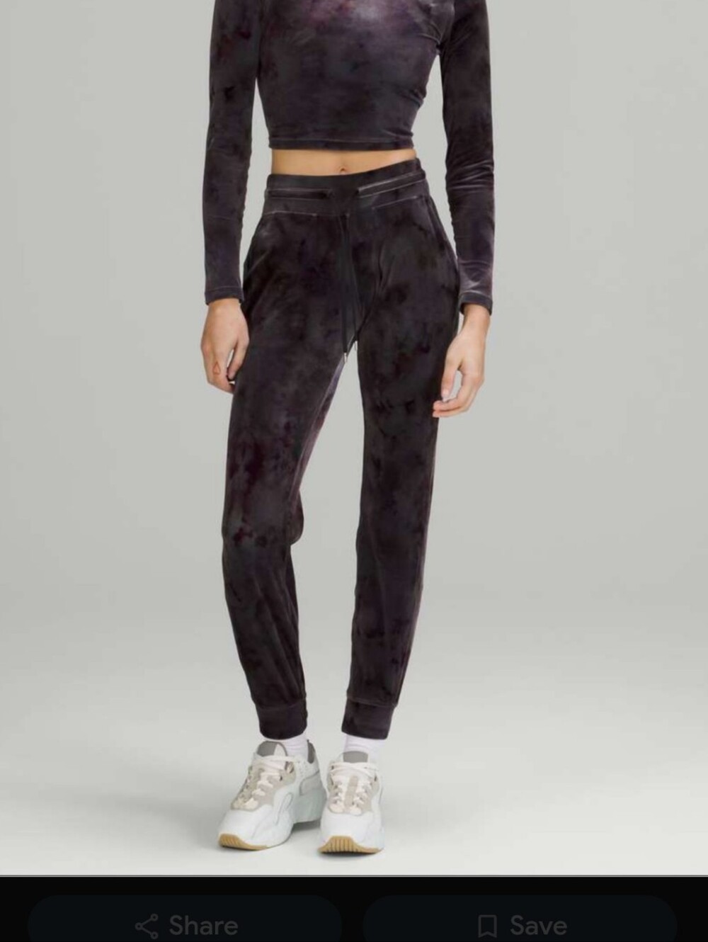 Lululemon Ready To Crush Hi Rise Crop Velour Velvet Joggers Interstellar Grey 6